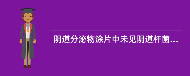 阴道分泌物涂片中未见阴道杆菌及上皮细胞，白细胞20~30个/HP，球菌（++），