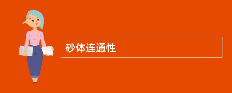 砂体连通性