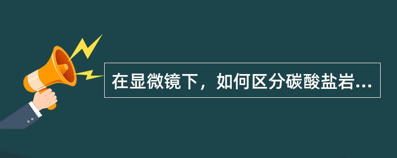 在显微镜下，如何区分碳酸盐岩中的亮晶胶结物与重结晶的泥晶基质？区分它们有何意义？