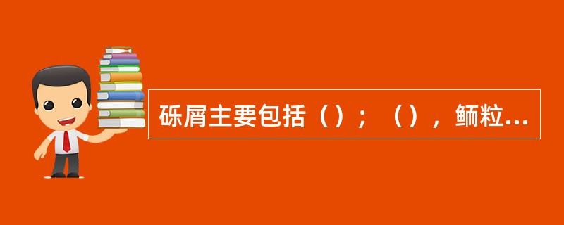 砾屑主要包括（）；（），鲕粒，团粒和团块等
