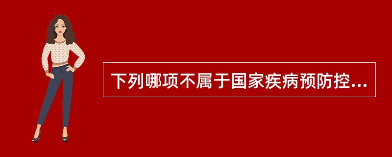 下列哪项不属于国家疾病预防控制机构的职责？（）