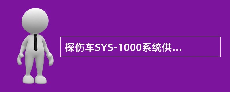 探伤车SYS-1000系统供电电源为数字电子线路提供（+5V）电源。