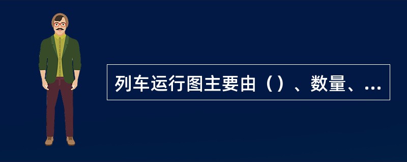 列车运行图主要由（）、数量、相关条件三个要素组成。