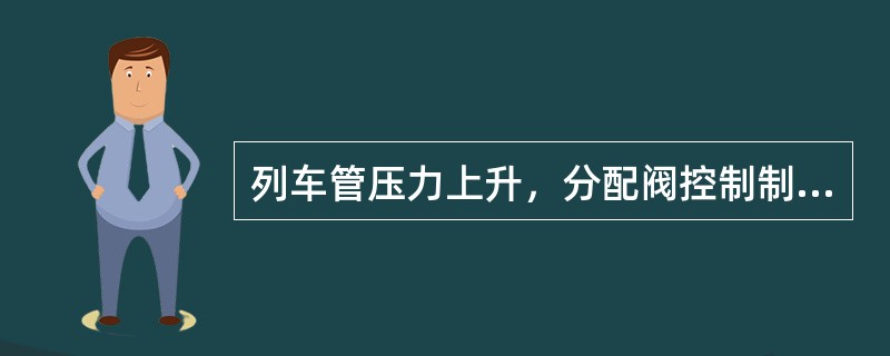 列车管压力上升，分配阀控制制动缸的压力空气通过均衡部排风口排出，制动缸压力（）。