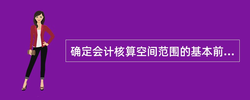 确定会计核算空间范围的基本前提是()