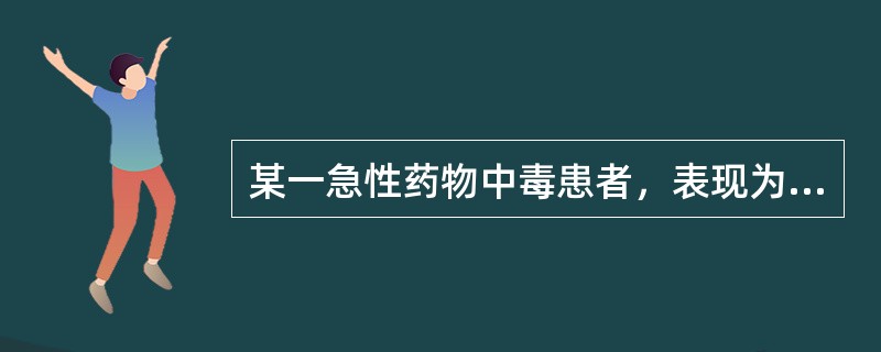 某一急性药物中毒患者，表现为昏迷，瞳孔极度缩小，呼吸深度抑制，血压降低，引起上述