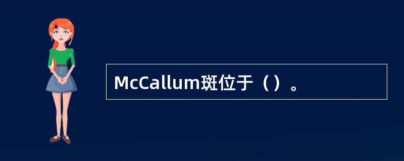 McCallum斑位于（）。