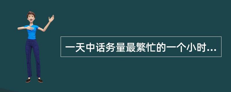 一天中话务量最繁忙的一个小时称为（）。