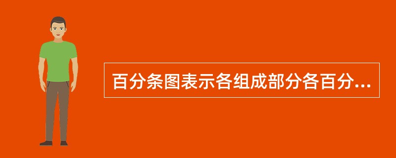 百分条图表示各组成部分各百分构成，其作用同于（）