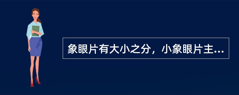 象眼片有大小之分，小象眼片主要用于（）的配料之用。