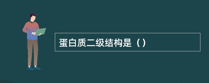 蛋白质二级结构是（）