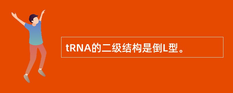 tRNA的二级结构是倒L型。