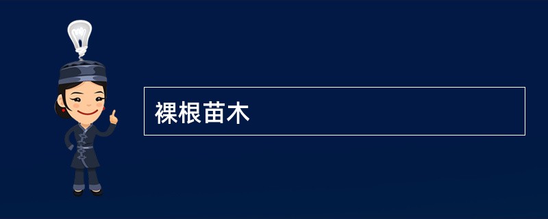 裸根苗木