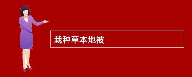 栽种草本地被