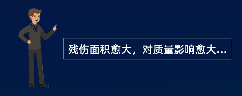 残伤面积愈大，对质量影响愈大，使上等烟吃味变淡，劲头降低；中下等烟则香气质变坏，