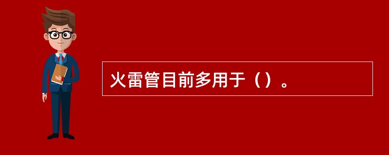 火雷管目前多用于（）。