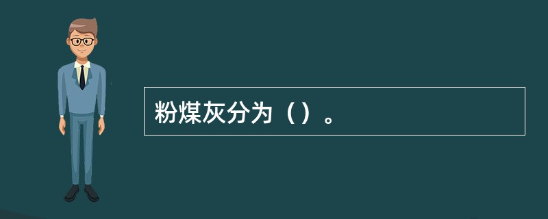 粉煤灰分为（）。