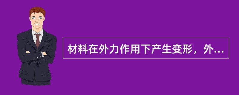 材料在外力作用下产生变形，外力取消后，不能完全恢复的变形是（）。