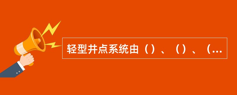 轻型井点系统由（）、（）、（）、（）和（）等组成。