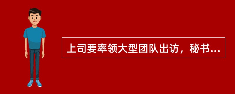 上司要率领大型团队出访，秘书应为其准备()等旅行相关资料。