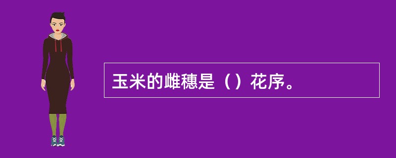 玉米的雌穗是（）花序。