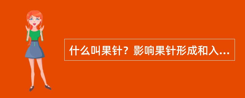 什么叫果针？影响果针形成和入土的因素？