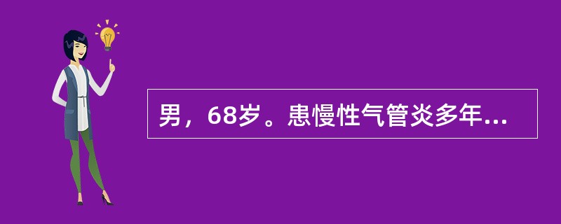 男，68岁。患慢性气管炎多年，今入冬来，经常感冒，咳嗽，痰少而黏，神疲乏力，自汗