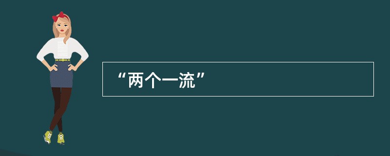 “两个一流”