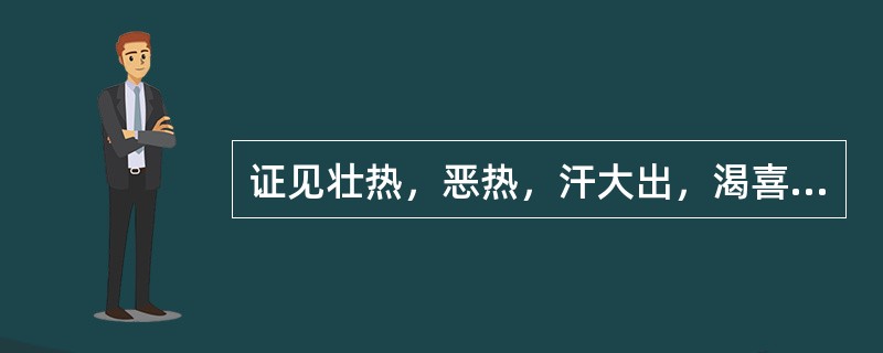 证见壮热，恶热，汗大出，渴喜冷饮，苔黄而燥，脉浮洪。其病机为（）