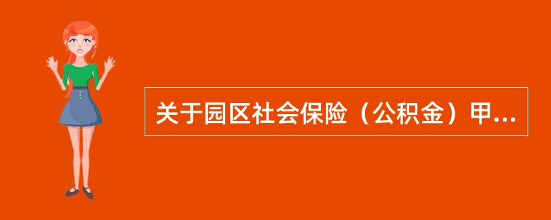 关于园区社会保险（公积金）甲乙两类保障计划下列说法正确的是（）