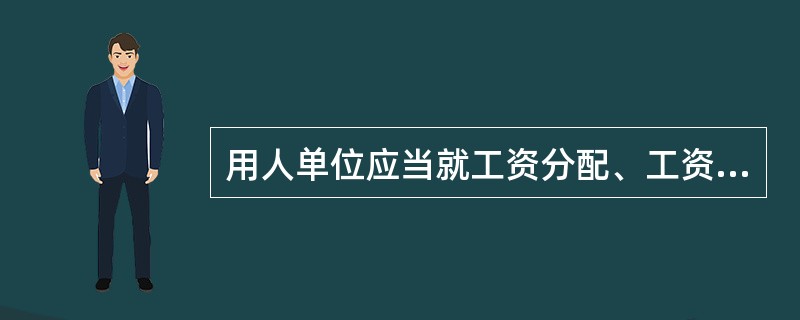 用人单位应当就工资分配、工资支付等事项依法制定规章制度。制定规章制度应经过（）程