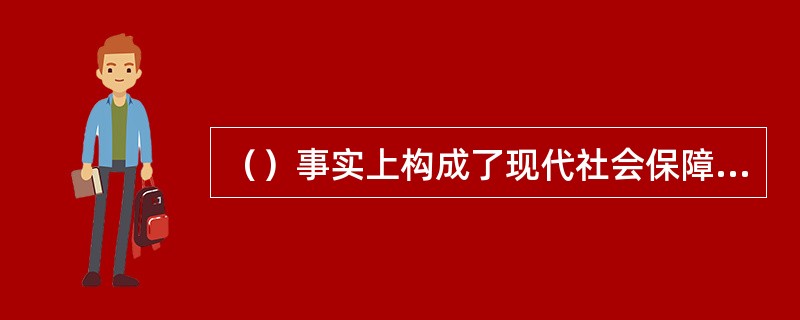 （）事实上构成了现代社会保障体系的核心和主体