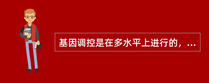 基因调控是在多水平上进行的，目前认为基因调控主要发生在（）