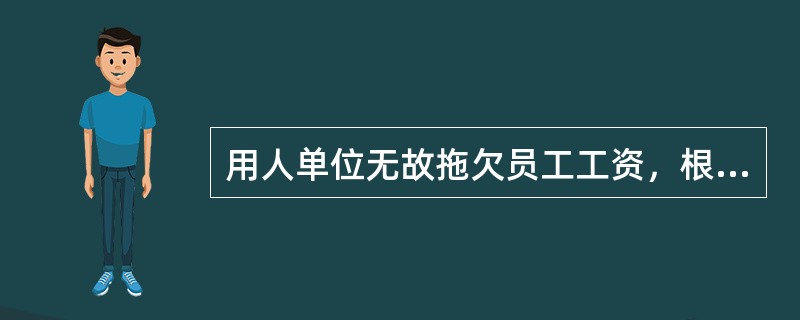 用人单位无故拖欠员工工资，根据《劳动法》要负（）