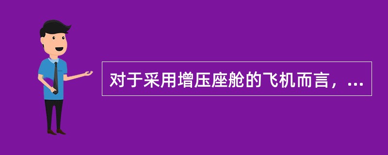 对于采用增压座舱的飞机而言，座舱高度指：（）.