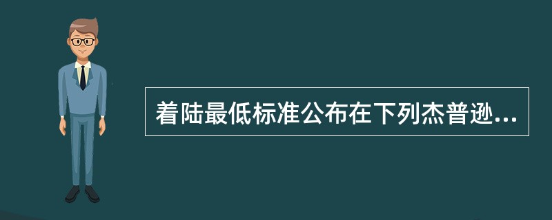 着陆最低标准公布在下列杰普逊航图中的：（）.