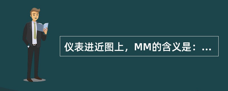 仪表进近图上，MM的含义是：（）.