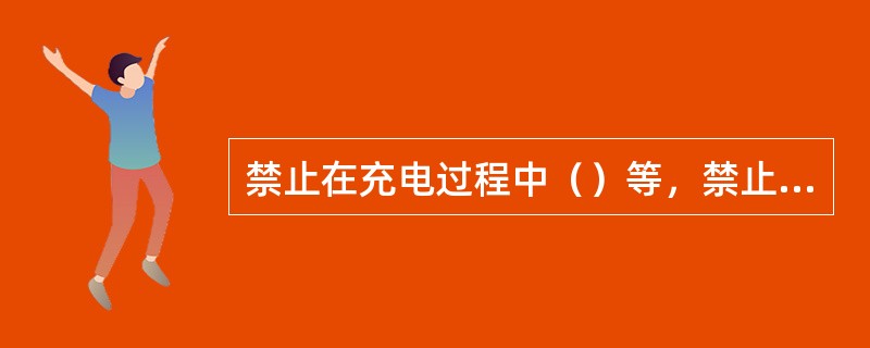 禁止在充电过程中（）等，禁止将（）放在电池上。