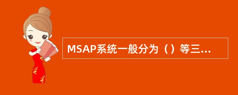 MSAP系统一般分为（）等三个主要部分。