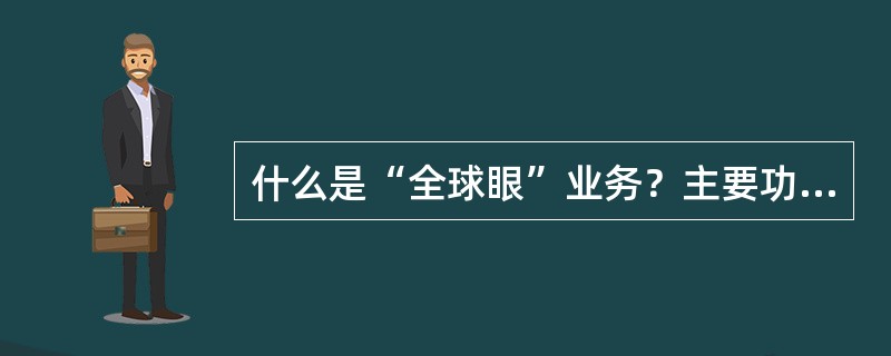 什么是“全球眼”业务？主要功有哪些？