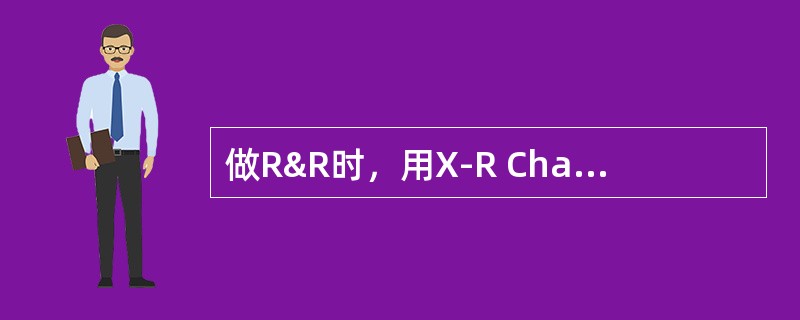 做R&R时，用X-R Chart评估测量仪器的实际分辨率是否足够，哪些说法正确：