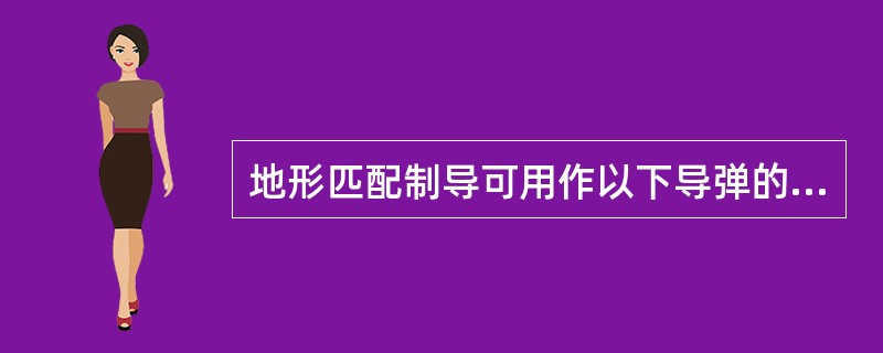 地形匹配制导可用作以下导弹的制导方式：（）