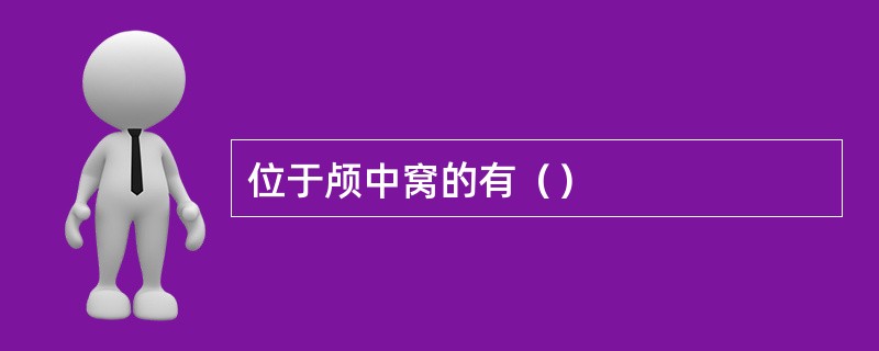 位于颅中窝的有（）