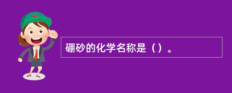 硼砂的化学名称是（）。