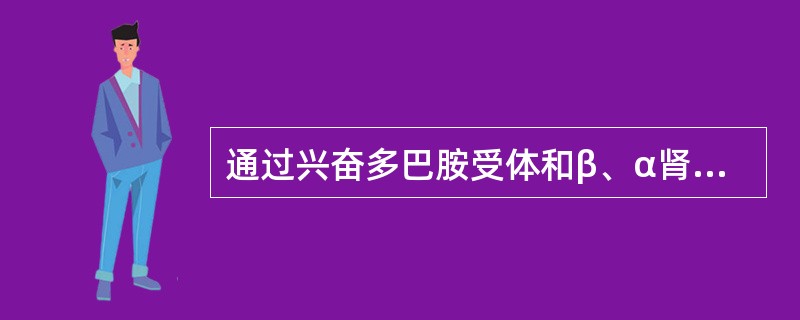 通过兴奋多巴胺受体和β、α肾上腺素能受体而起正性肌力作用（）