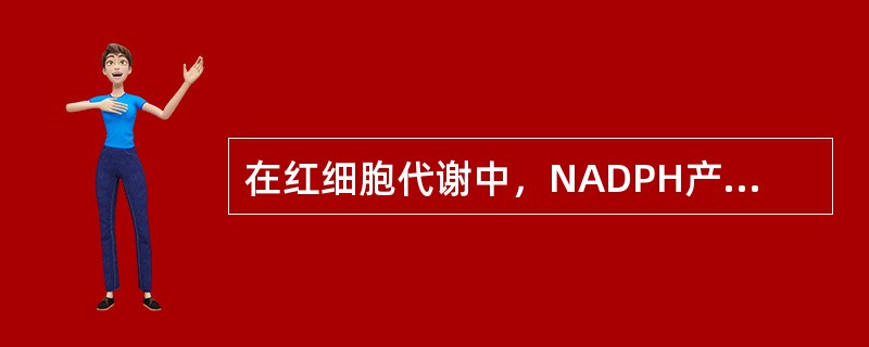 在红细胞代谢中，NADPH产生的途径为（）