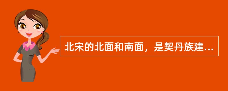 北宋的北面和南面，是契丹族建立的辽和党项族建立的西夏，它们与北宋长期对峙，并发生