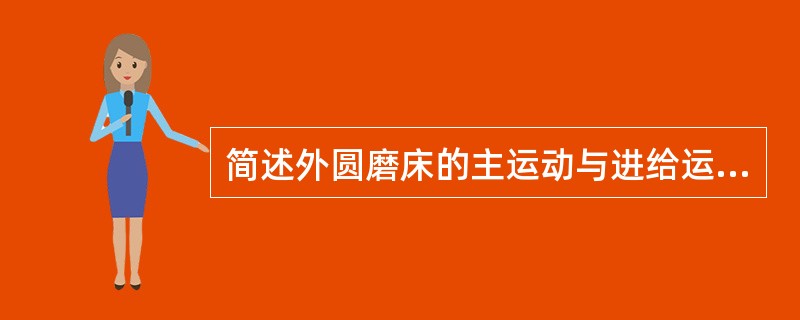 简述外圆磨床的主运动与进给运动？