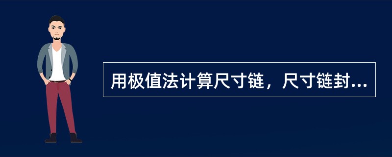 用极值法计算尺寸链，尺寸链封闭环的公差等于各组成环公差（）。
