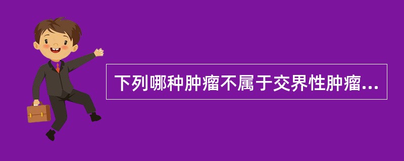 下列哪种肿瘤不属于交界性肿瘤（）。